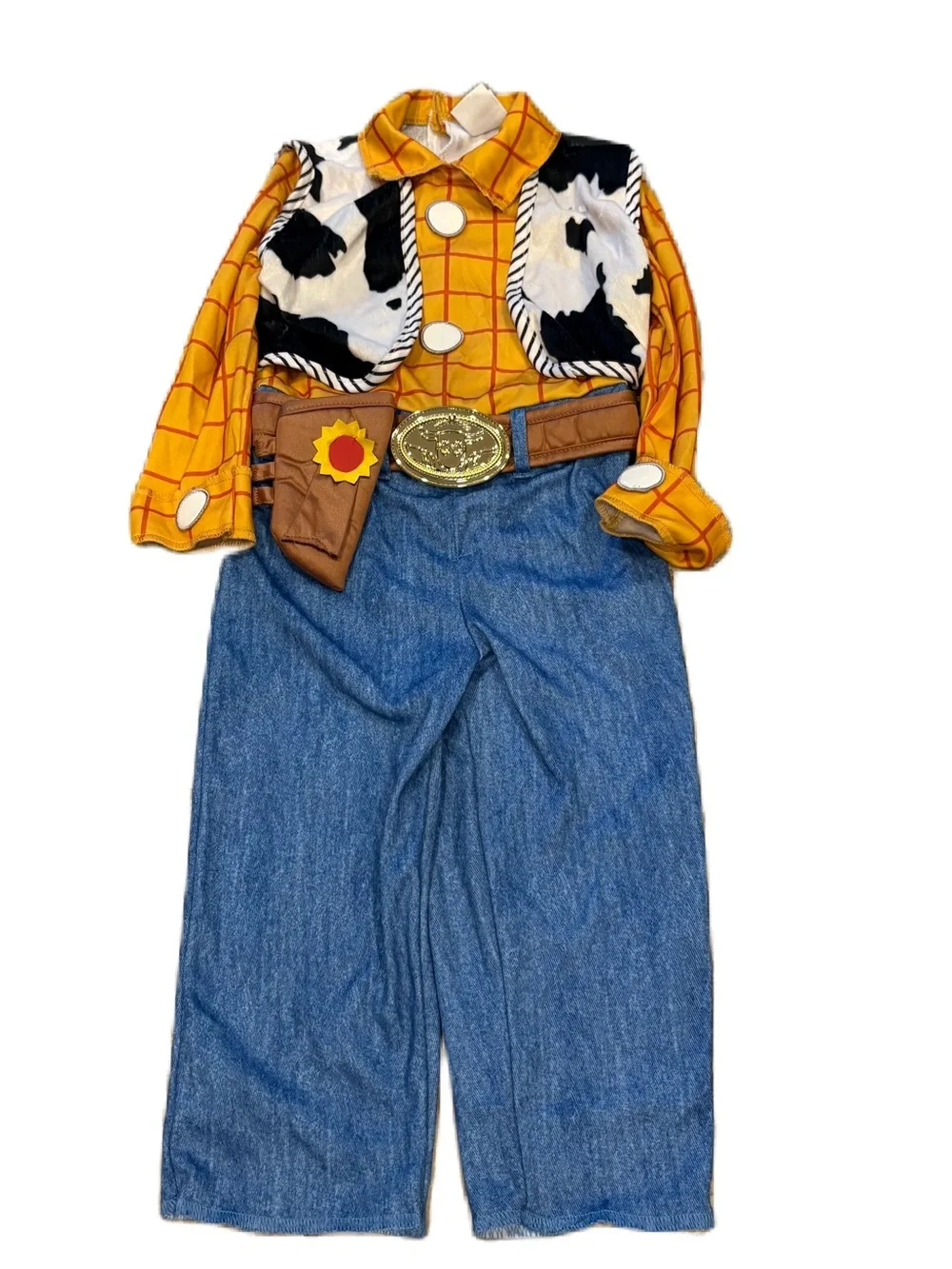 Disney Woody Costume 2T Halloween Sheriff Toy Story Pull String